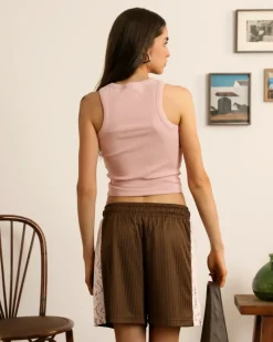 Nude Project Lace Football Short Brown Online