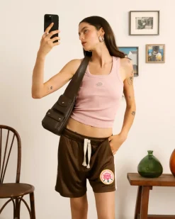 Nude Project Lace Football Short Brown Online