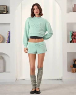 Nude Project Lacy Short Mint Green Discount