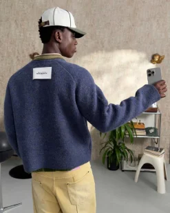 Nude Project Le Marais Knit Sweater  Navy Outlet