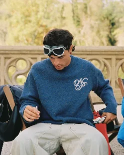 Nude Project Le Marais Knit Sweater  Navy Outlet