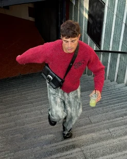 Nude Project Le Marais Knit Sweater Red Clearance