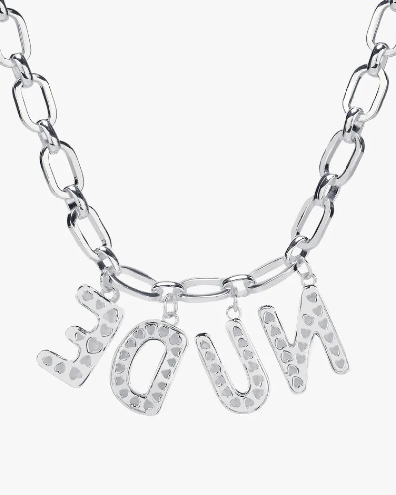 Nude Project Letter Chain Silver Clearance
