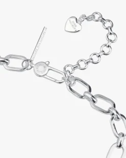 Nude Project Letter Chain Silver Clearance