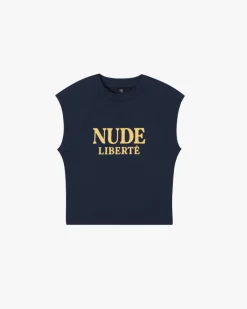Nude Project Liberté Top Navy Hot