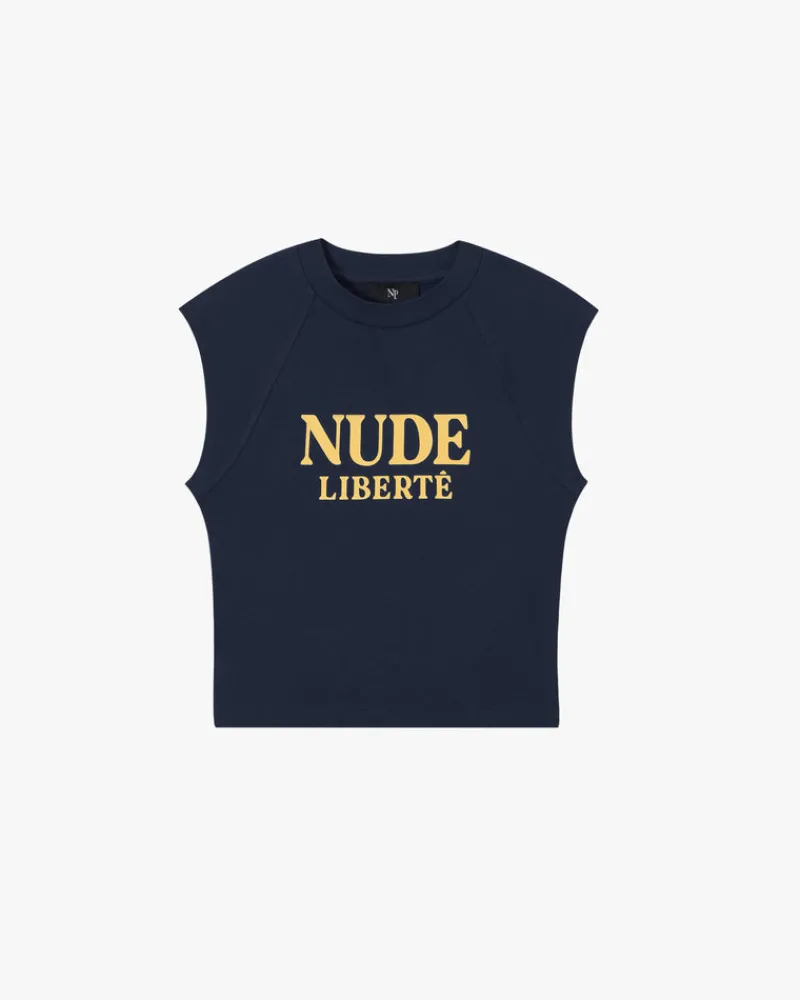 Nude Project Liberté Top Navy Hot