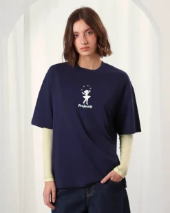 Nude Project Lil'Rebel Tee Navy New