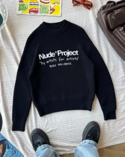 Nude Project Liqueza Knit Black Discount