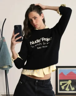 Nude Project Liqueza Knit Black Discount