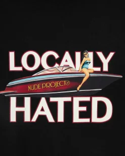 Nude Project Locally Hated Hoodie Black New