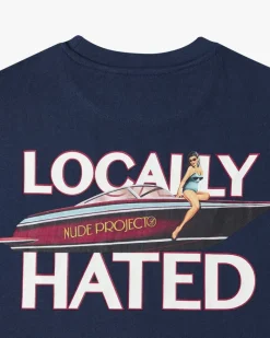 Nude Project Locally Hated Tee Navy Sale