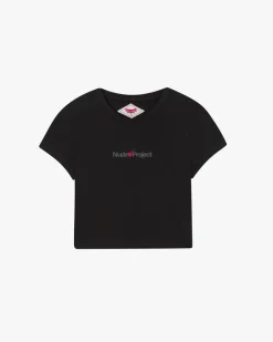 Nude Project Logo Top Black Fashion