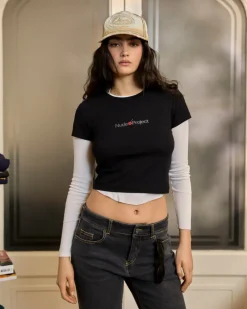 Nude Project Logo Top Black Fashion