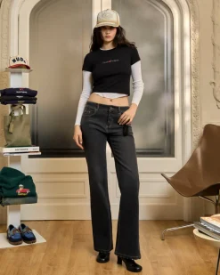 Nude Project Logo Top Black Fashion