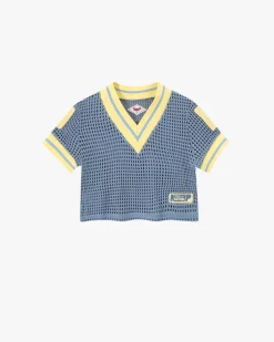 Nude Project Mesh Tee Blue Clearance