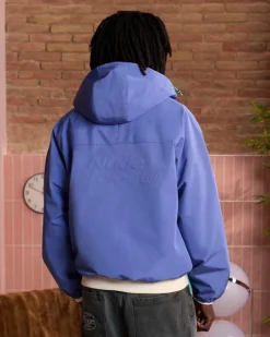 Nude Project Milestones Windbreaker Jacket Blue Discount