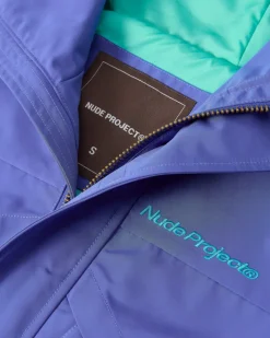 Nude Project Milestones Windbreaker Jacket Blue Discount