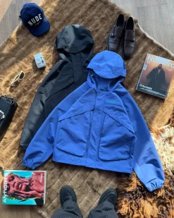 Nude Project Milestones Windbreaker Jacket Black Discount