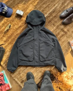 Nude Project Milestones Windbreaker Jacket Black Discount