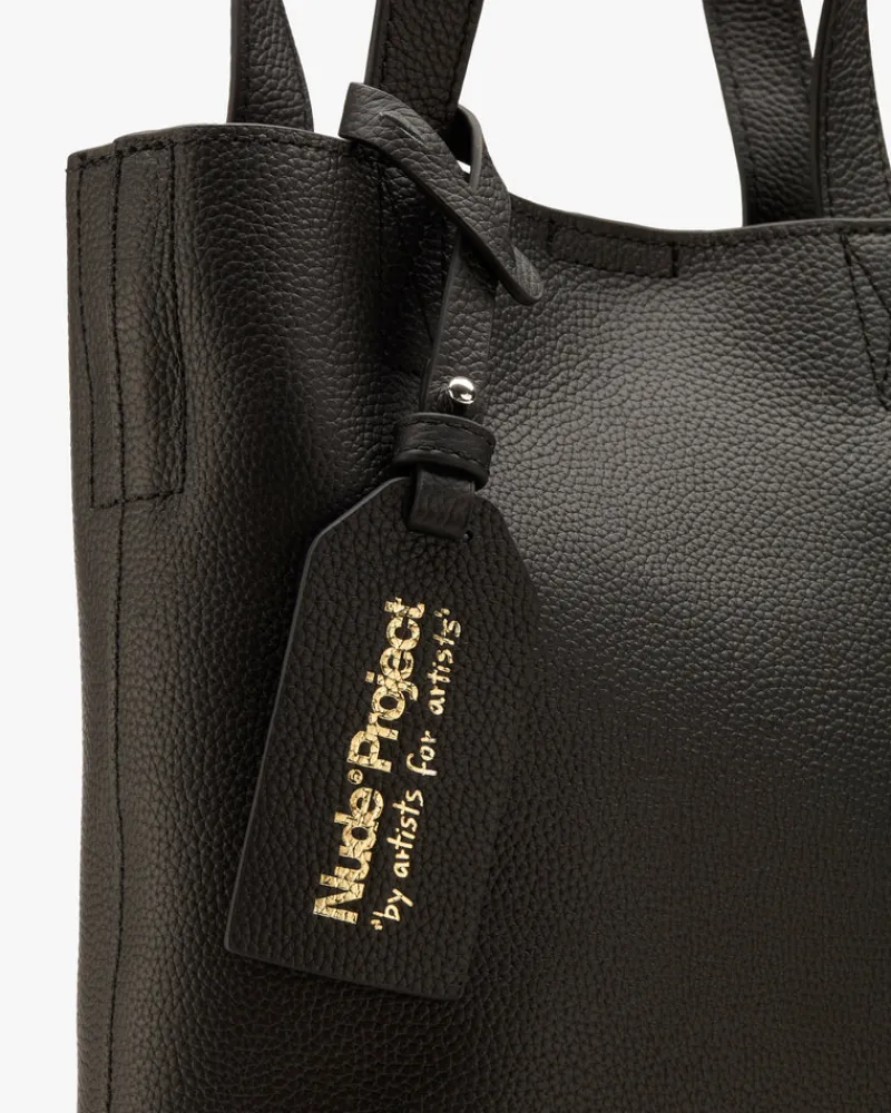 Nude Project Minimal Leather Bag Black Fashion