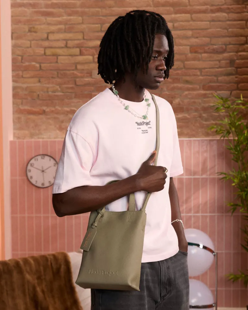 Nude Project Minimal Leather Bag Olive Fashion