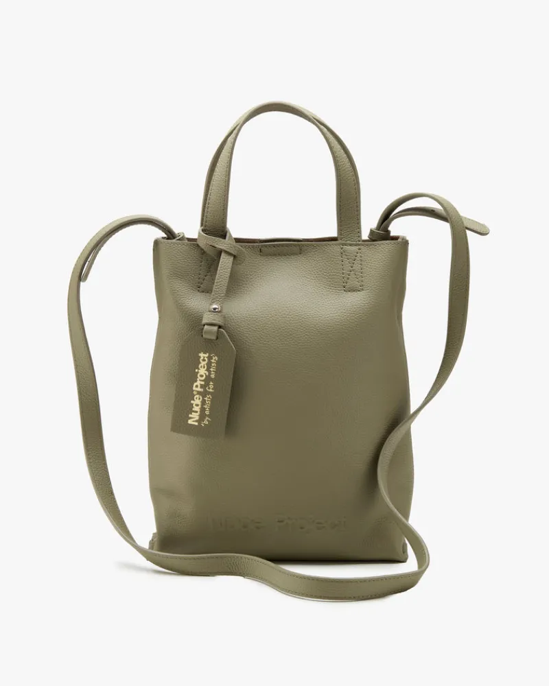Nude Project Minimal Leather Bag Olive Fashion