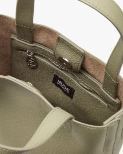 Nude Project Minimal Leather Bag Olive Fashion