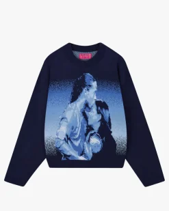 Nude Project Mom Knit Sweater Blue Fashion