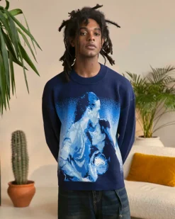 Nude Project Mom Knit Sweater Blue Fashion