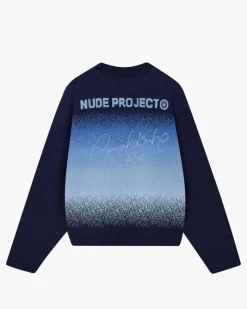 Nude Project Mom Knit Sweater Blue Fashion
