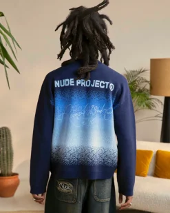 Nude Project Mom Knit Sweater Blue Fashion