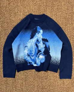 Nude Project Mom Knit Sweater Blue Fashion