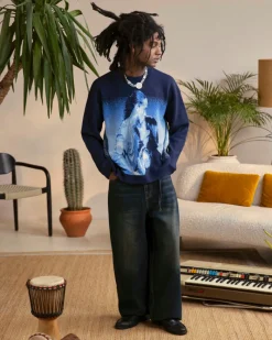 Nude Project Mom Knit Sweater Blue Fashion