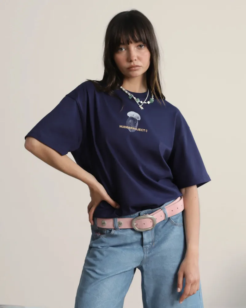 Nude Project Mushroom Tee Navy Online