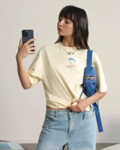 Nude Project Mushroom Tee Soft Yellow Hot