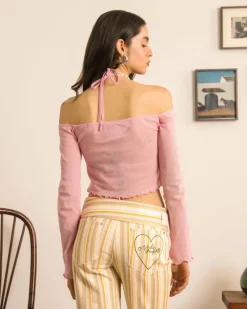 Nude Project Not Your Baby Top Pink New