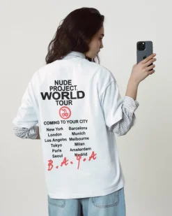 Nude Project Nude Tour Tee White Discount