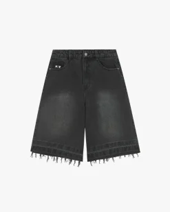 Nude Project Old Baggy Denim Shorts Black Fashion