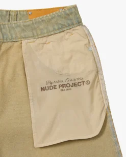 Nude Project Old Baggy Denim Shorts Sand Wash Online