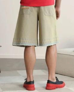 Nude Project Old Baggy Denim Shorts Sand Wash Online