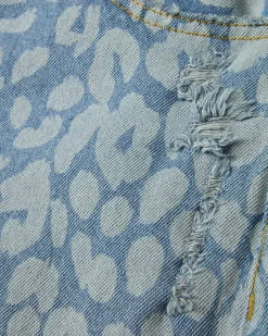 Nude Project Old Baggy Jeans Animal Print Clearance