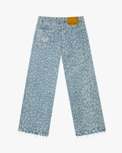 Nude Project Old Baggy Jeans Animal Print Clearance