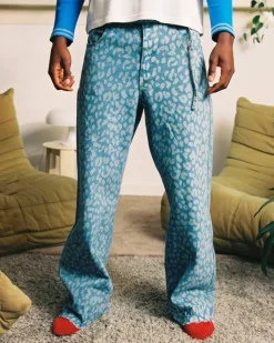 Nude Project Old Baggy Jeans Animal Print Clearance