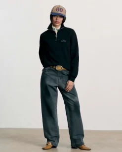 Nude Project Origins Quarter-Zip Black Clearance