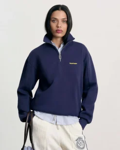 Nude Project Origins Quarter-Zip Navy Best