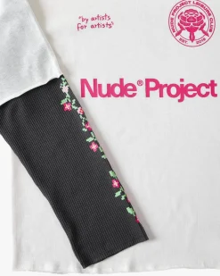 Nude Project Patty Waffle Longsleeve White Outlet