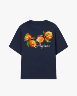 Nude Project Peach Tee Navy New