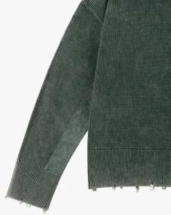 Nude Project Perfect Cropped Knit Sweater Green Outlet