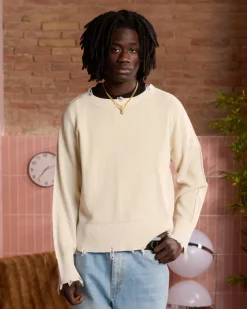 Nude Project Perfect Cropped Knit Sweater Off-White New