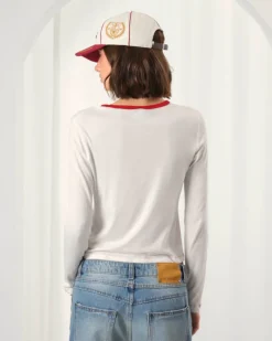 Nude Project Poetic Long-Sleeve Tee Off-White Clearance